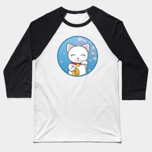 Maneki neko Baseball T-Shirt